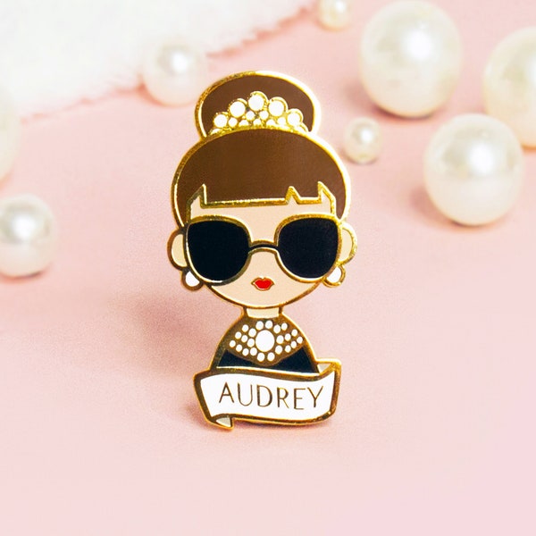 Audrey Hepburn Enamel Pin Brooch Bestseller