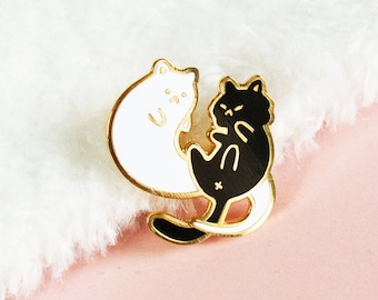 Ghost Cat Pin - Halloween Pet memorial Gift - Kawaii Hard Enamel metal Pin badge - gift from cat