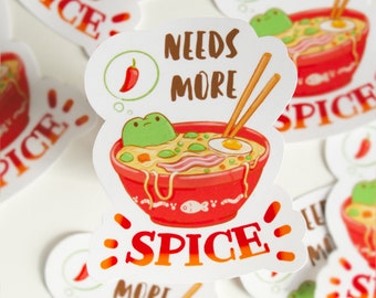 Spicy Frog Ramen Sticker -  Cute Frog - Frogcore