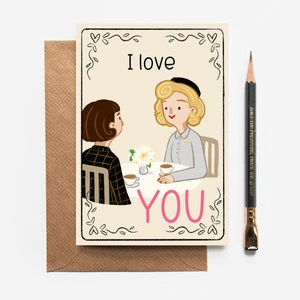 Carol I Love You Card  - Carol Movie 2015 - Lesbian Queer - Cate Blanchett Rooney Mara - Therese - Pride