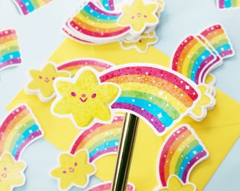 Rainbow Holographic Sticker - Gift for Pride  LGBTQ+ - GLOSSY - Pride flag