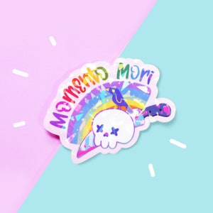 Skull Sticker - Pastel Goth - Momento Mori Halloween Spooky sticker