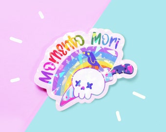 Skull Sticker - Pastel Goth - Momento Mori Halloween Spooky sticker