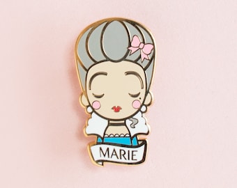 Marie Antoinette Pin History Enamel Brooch Gift