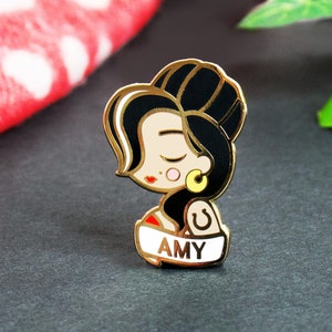 enamel pin of Amy Winehouse