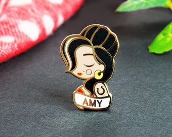 Amy Winehouse Pin Music Gift Brooch