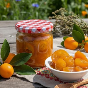 Mermelada de kumquat orgánica • Conserva natural sostenible y artesanal con un toque cítrico fresco • Untable de frutas artesanal para desayunos y regalos gourmet