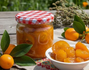 Mermelada de kumquat orgánica • Conserva natural sostenible y artesanal con un toque cítrico fresco • Untable de frutas artesanal para desayunos y regalos gourmet