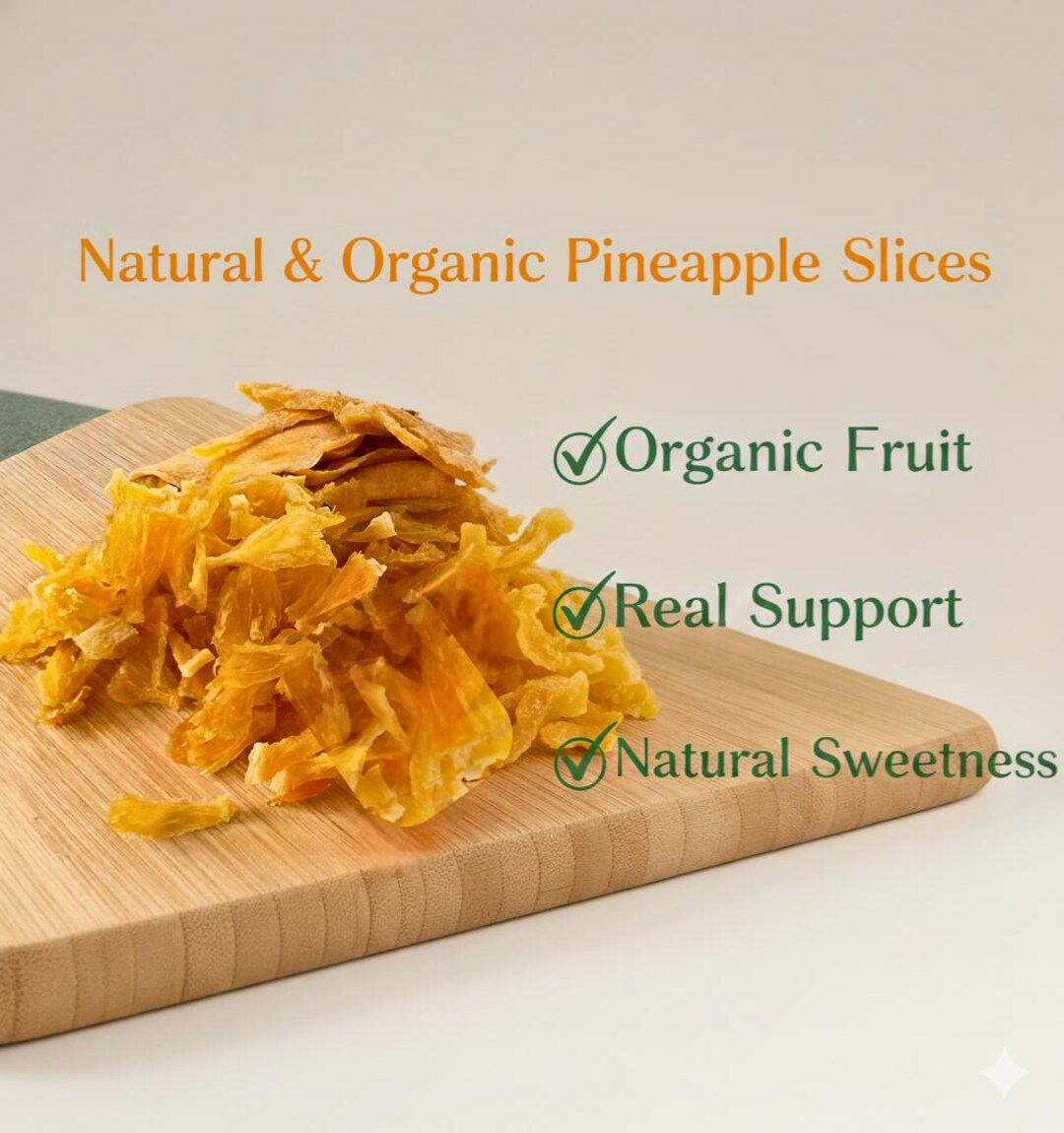 Organic Dehydrated Pineapple Pieces With Coconut Sugar | Natural Dried ...