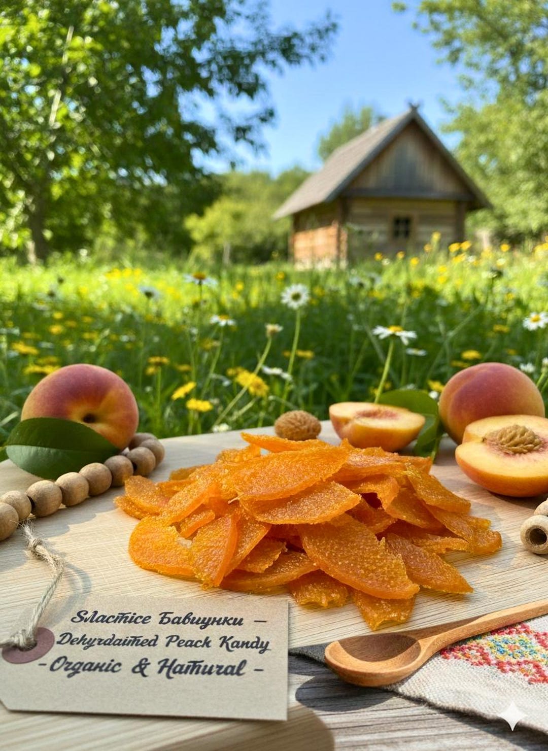 Organic Dried Peach Slices • Natural No Sugar Added Fruit Candy ...