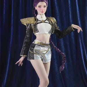 Kpop Demon Hunters FAN EXPO Costume, Rumi Cosplay Outfit, Christmas Party (All Sizes)