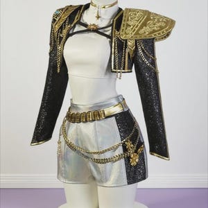 Disfraz de Rumi para cosplay, disfraz de cazador de demonios Kpop para Halloween, fiesta de Navidad (todas las tallas)