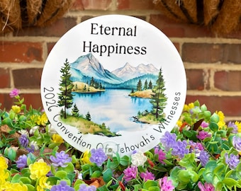 JW 2026 Eternal Happiness Convention Handheld Fan
