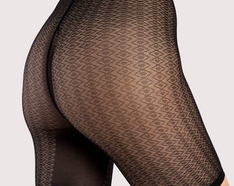 Sheer 30 Den Biker Shorts, Anti-Chafing Thigh Protection, Seamless Underdress Lingerie