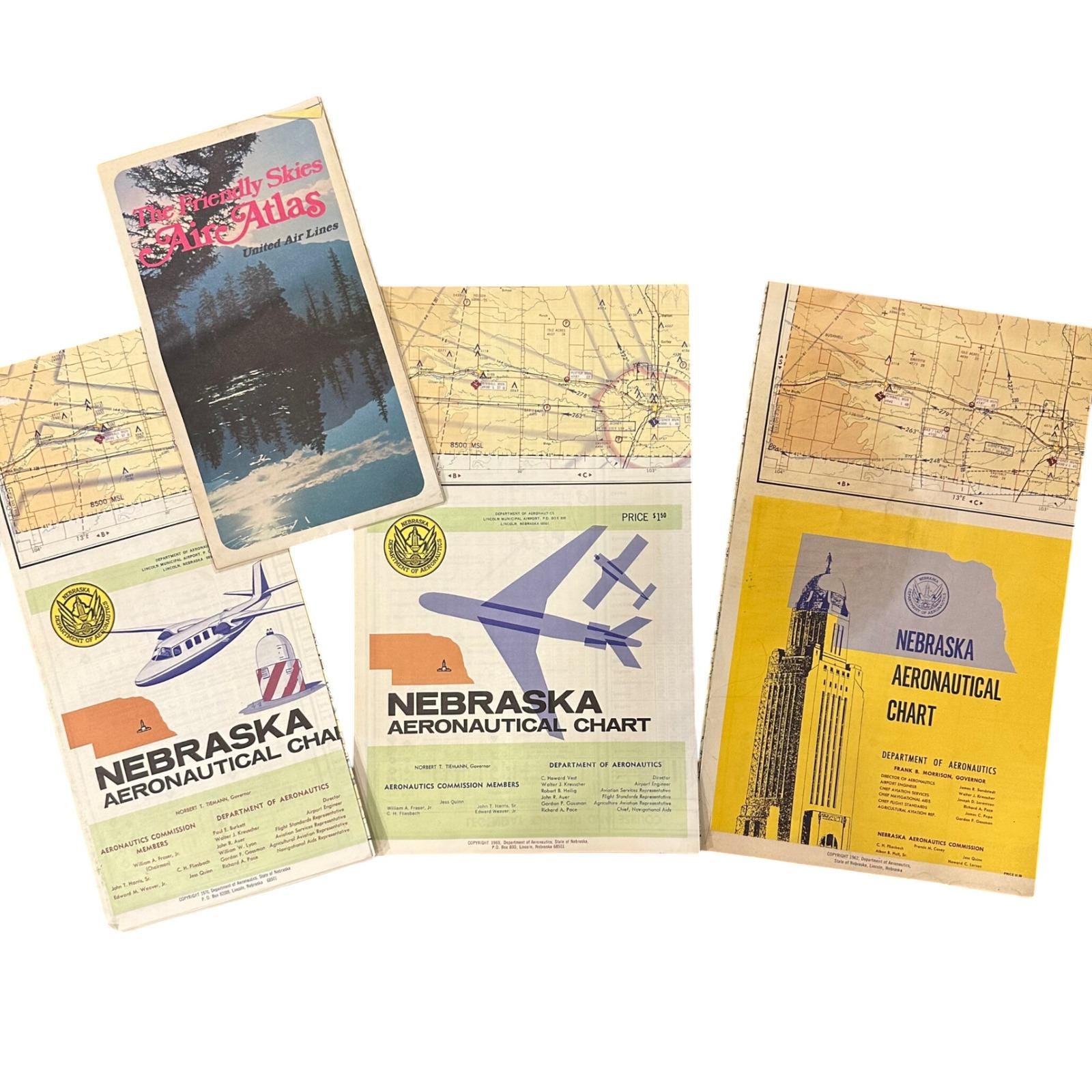 Vintage Aeronautical Charts - Etsy