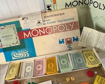 Parker Brothers Monopoly Board Multi Good 1961 Vintage Edition Game Nostalgia