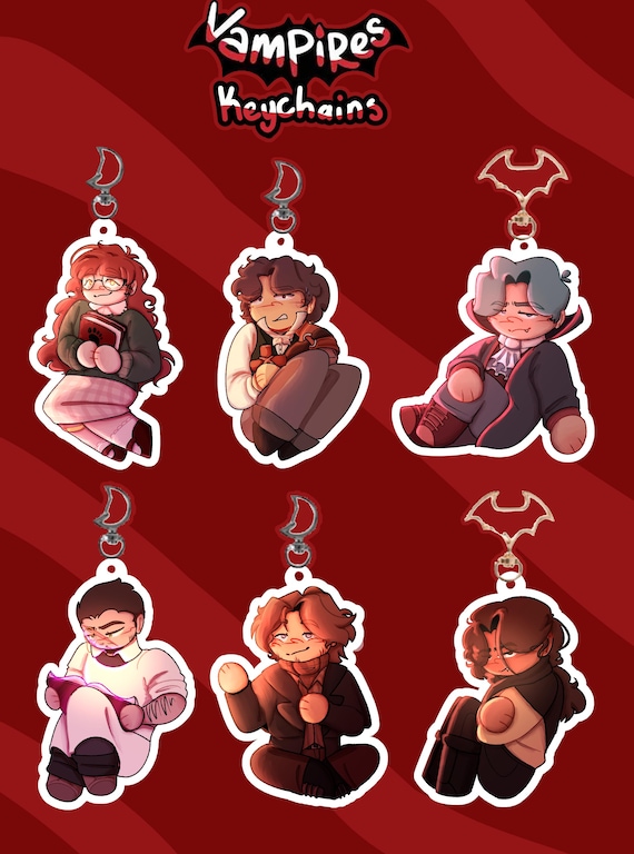 Vampires SMP 3" Keychains !!Pre-Orders!! - Avid - Legundo - Owen - Pyroscythe - Scott - Shelby