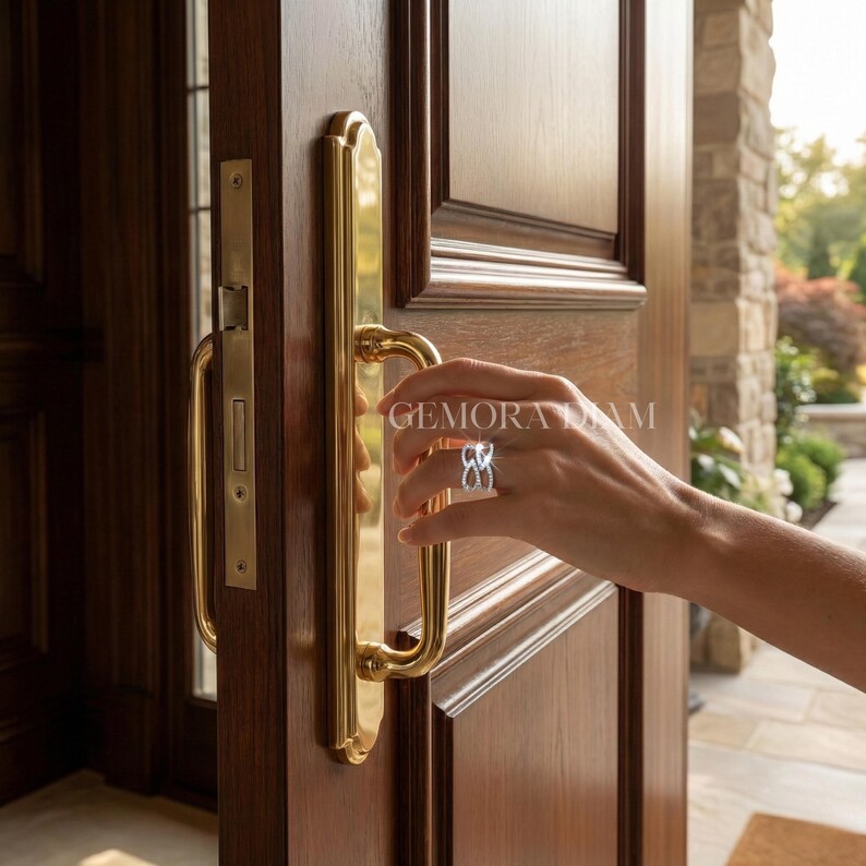 4k white gold geometric wedding band for the modern bride, unique bridal jewelry with lab grown diamonds.