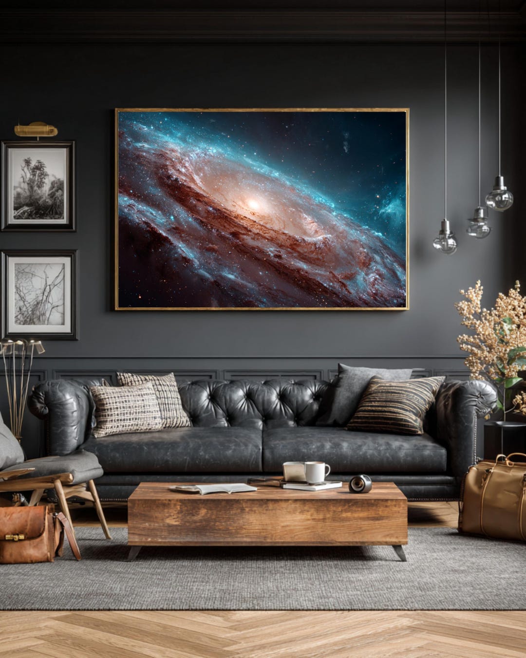 Deep Space Galaxy Canvas – Ethereal Nebula, Modern Sci-fi Wall Art - Etsy