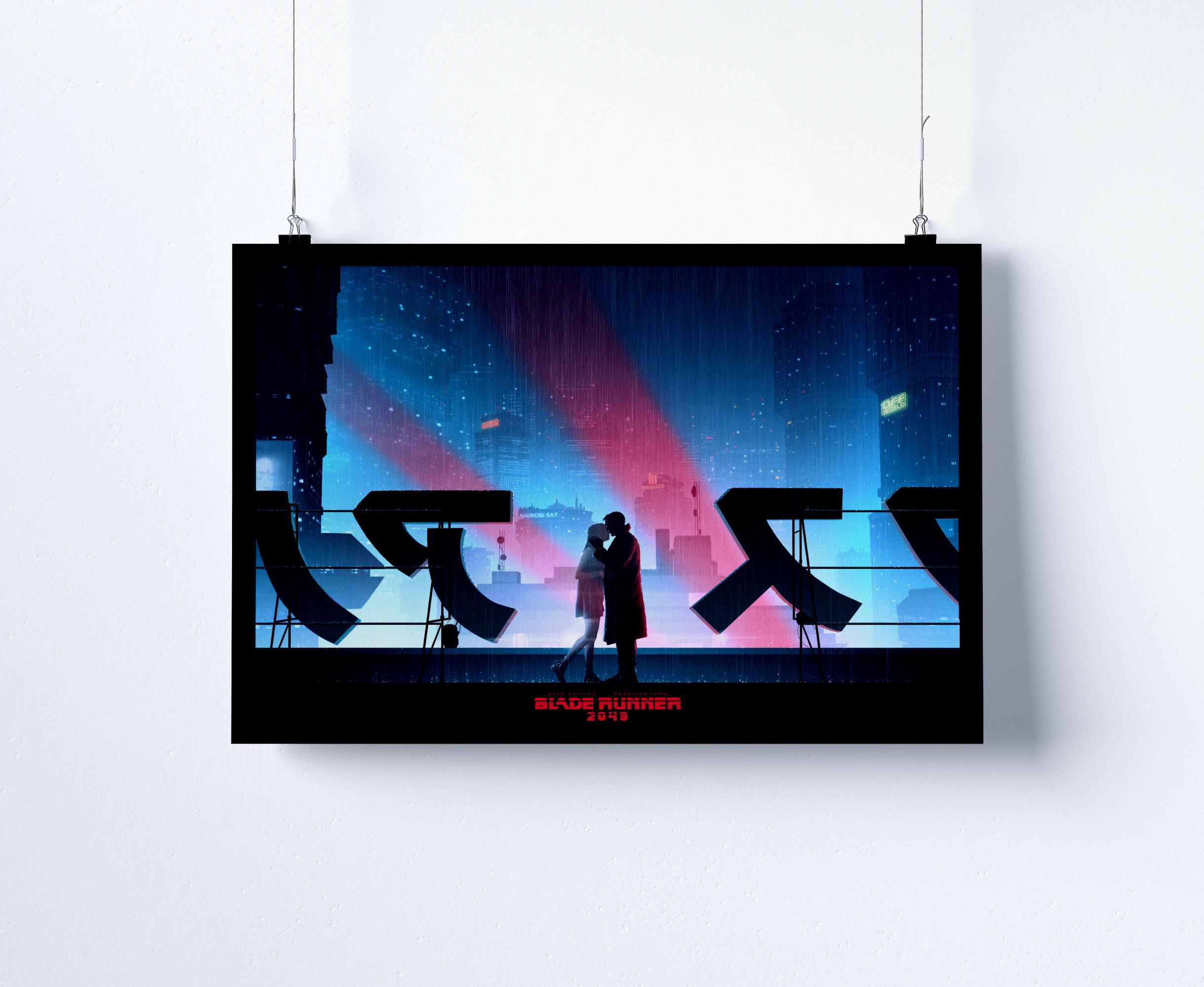 Neon Futuristic City Poster, Cyberpunk Skyline Wall Art Print, Sci Fi ...
