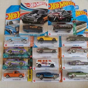 Hot wheels various vehicles 1/64 scale sold separately.