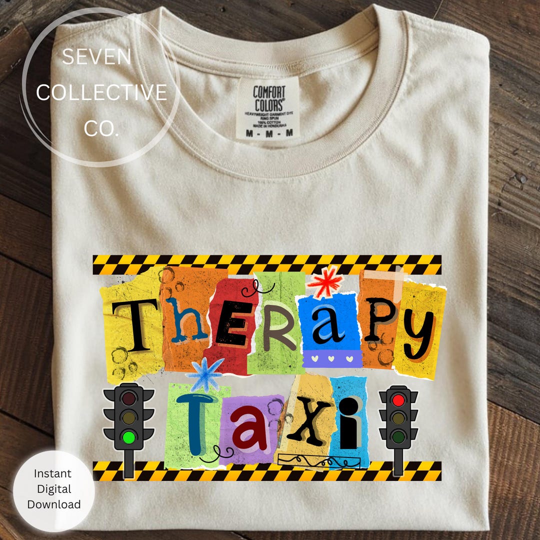 Autism Awareness Therapy Taxi Ransom Letter PNG Digital Download - Etsy