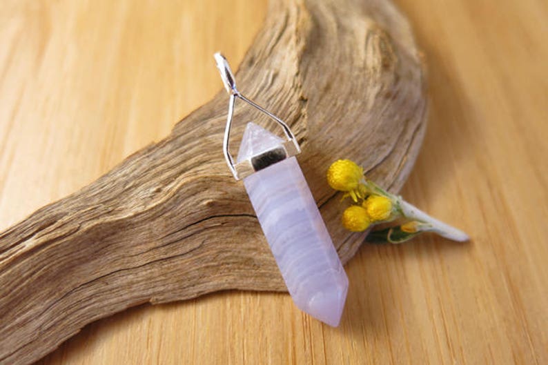 Blue Lace Agate Pendant