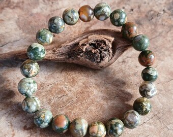 Rhyolite Bead Bracelet