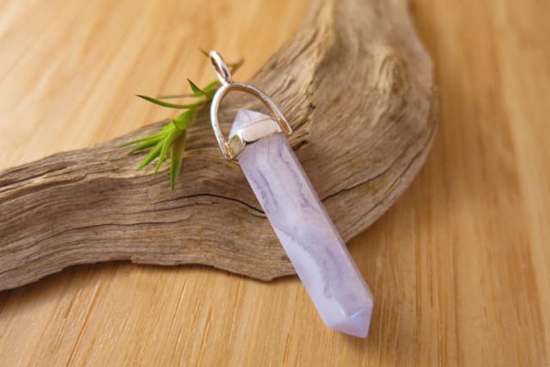Blue Lace Agate Pendant
