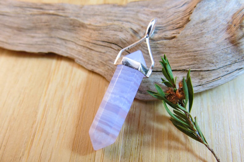 Blue Lace Agate Pendant