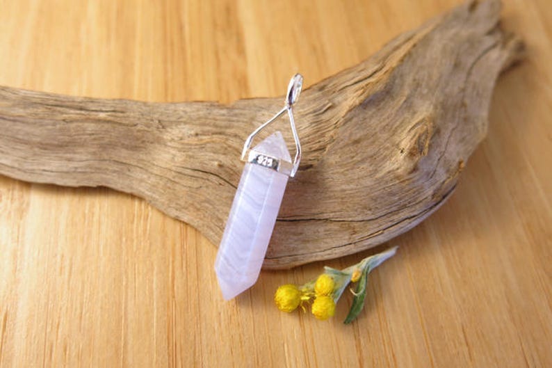 Blue Lace Agate Pendant