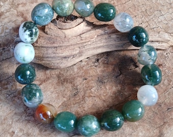 Green Moss Agate Bracelet