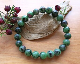 Ruby Zoisite Bracelet
