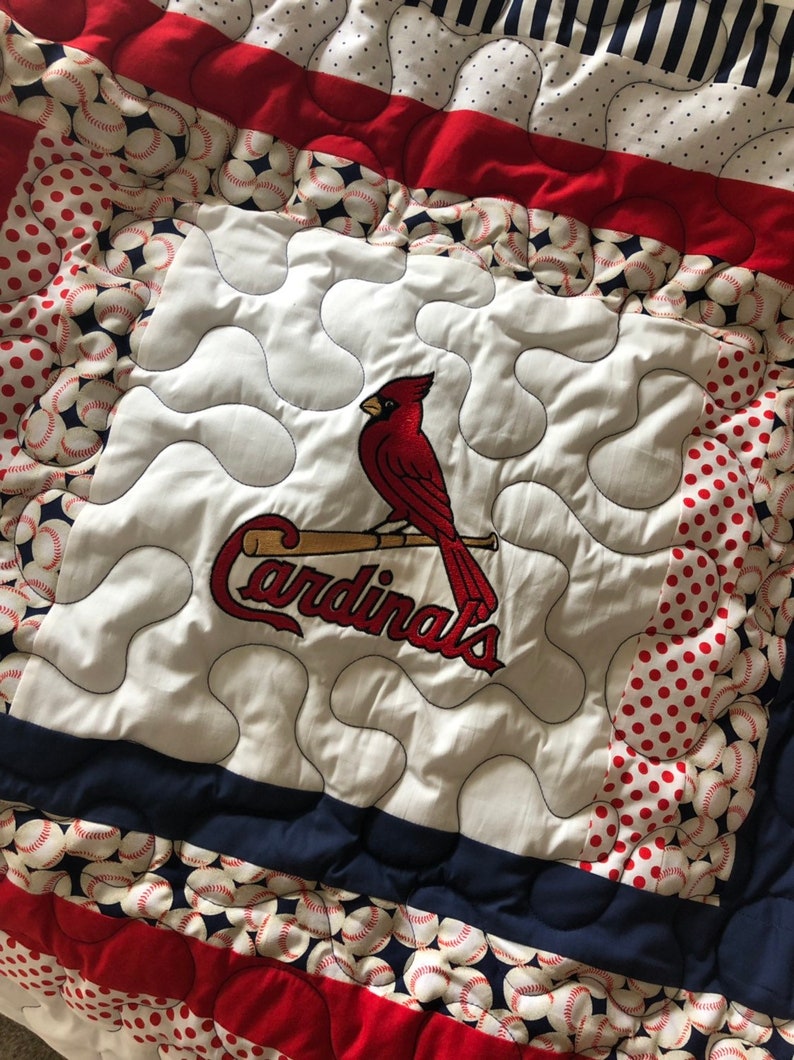 St. Louis Cardinals Baby Quilt Etsy