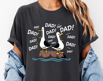 Personalized Seagull Dad Dad Dad Shirt, Custom Name Shirt, Funny Father's Day, New Dad Shirt, Gift For Dad, Seagulls Dad Shirt