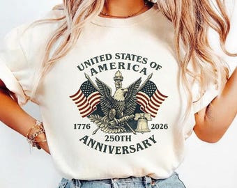 USA 250th Anniversary Shirt, USA Flag Vintage T-Shirt Sweatshirt, Usa 250th anniversary Independence Day Tee, 4th of July Patriotic Gift