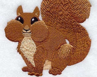 Got Seed Squirrel Embroidered Waffle Weave Hand/Dish Towel