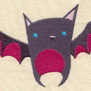 Cartoon Bat Embroidered Waffle Weave Hand/Dish Towel image 1