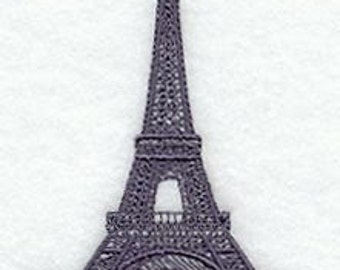 Cute Eiffel Tower- World Landmarks Embroidered Waffle Weave Hand/Dish Towel