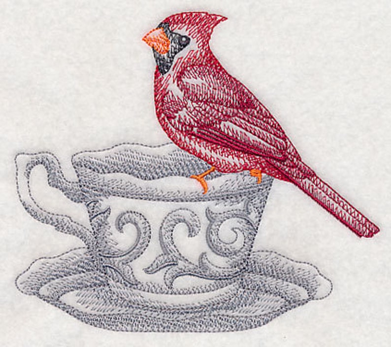 cardinal tea towel