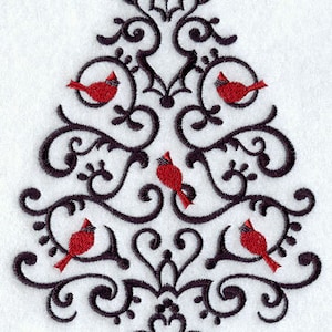 Asciugamano da cucina/asciugamano da mano con ricamo a nido d&#39;ape a forma di albero di Natale in ferro battuto