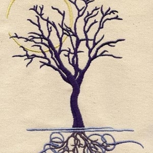Asciugamano da cucina/asciugamano da cucina ricamato a nido d&#39;ape Tranquility Tree