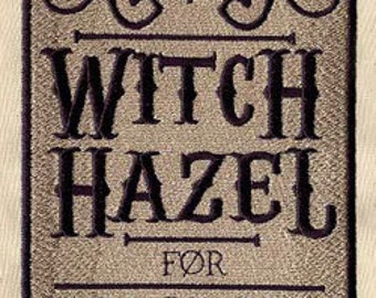 Apothecary Witch Hazel Embroidered Waffle Weave Hand/Dish Towel