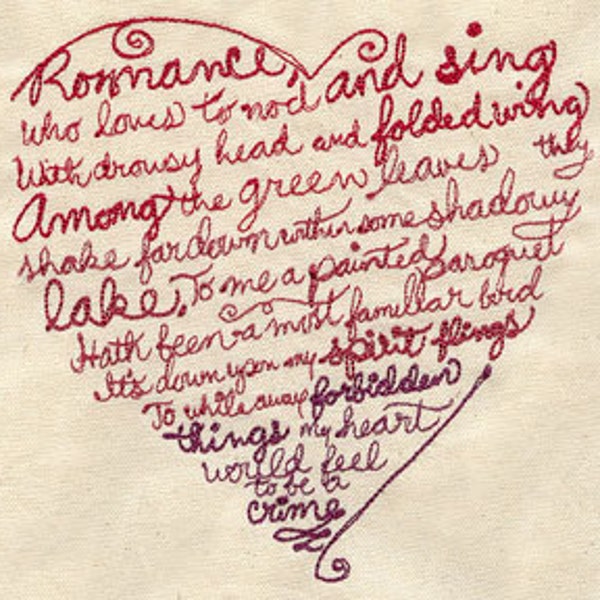 Romance Embroidered Waffle Weave Hand/DIsh Towel