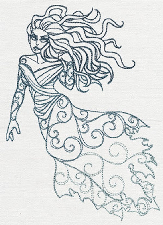 Banshee Divine Femme Embroidered Waffle Weave Hand Dish Etsy Ireland