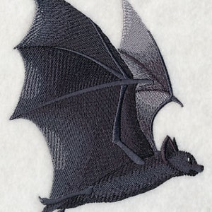 Flying Bat Embroidered Waffle Weave Hand/Dish Towel image 1