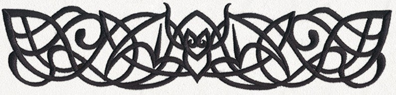 Bat Border Embroidered Waffle Weave Hand/Dish Towel image 1