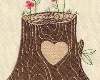 Love Grows Embroidered Waffle Weave Hand/DIsh Towel