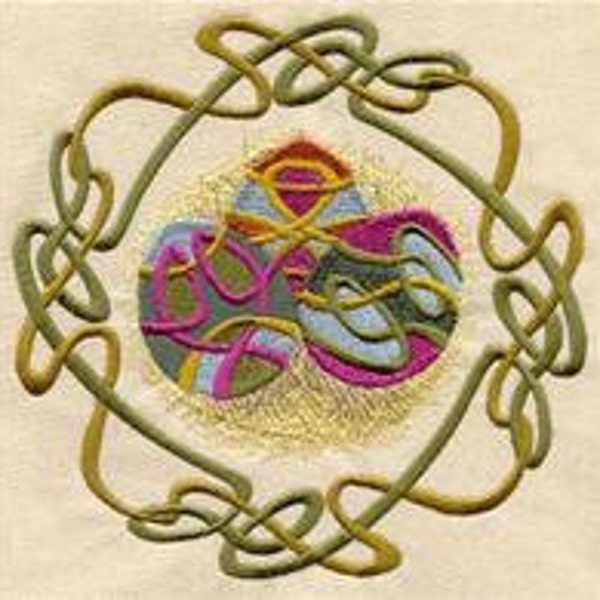 Celtic Wheel of the Year - Ostara Embroidered Waffle Weave Hand/Dish Towel