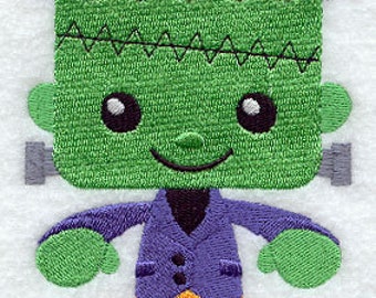 Halloween Boo Babies Frankenstein Embroidered Waffle Weave Hand/Dish Towel